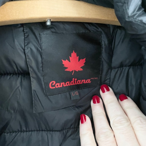 Canadiana Men’s Jacket Parka 2 in 1 Winter Gray Black Outdoor Sz L - Picture 11 of 16